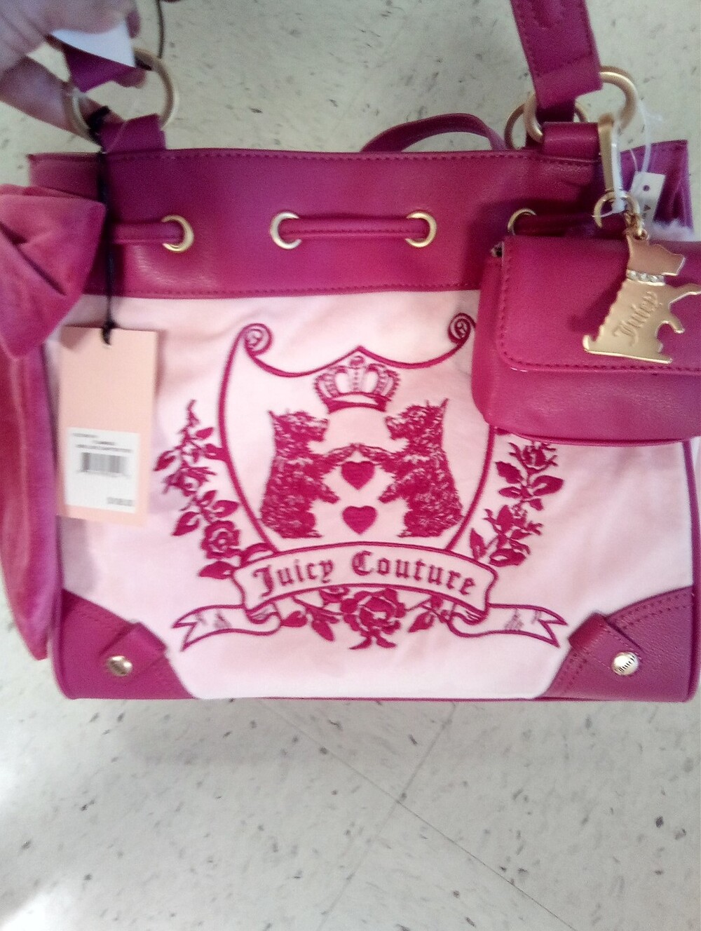 Juicy Couture Exclusive Velvet Bow Purse (On Sale!)